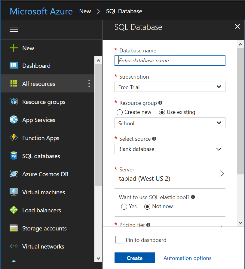 SQL Database Form